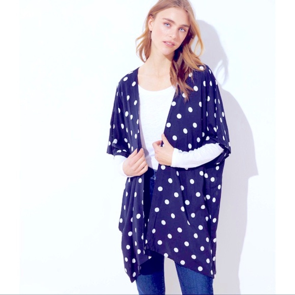 Ann Taylor Loft Polka Dot Kimono
